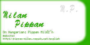 milan pippan business card